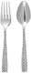 Fortessa - Lucca Faceted 2 Piece Stainless Steel Serving Set - 2PS-102FC-05