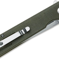 Fox Knives - BlackFox Revolver Micarta Pocket Knife Green - 01FX889