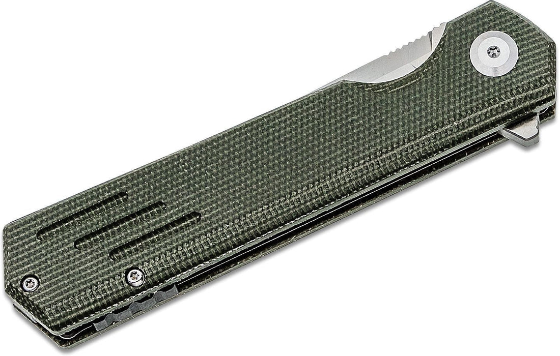 Fox Knives - BlackFox Revolver Micarta Pocket Knife Green - 01FX889