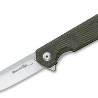 Fox Knives - BlackFox Revolver Micarta Pocket Knife Green - 01FX889
