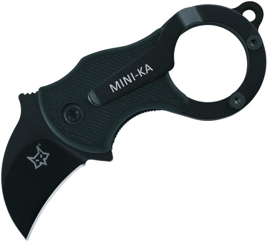 Fox Knives - Mini-Ka Pocket Knife Black - 01FX325