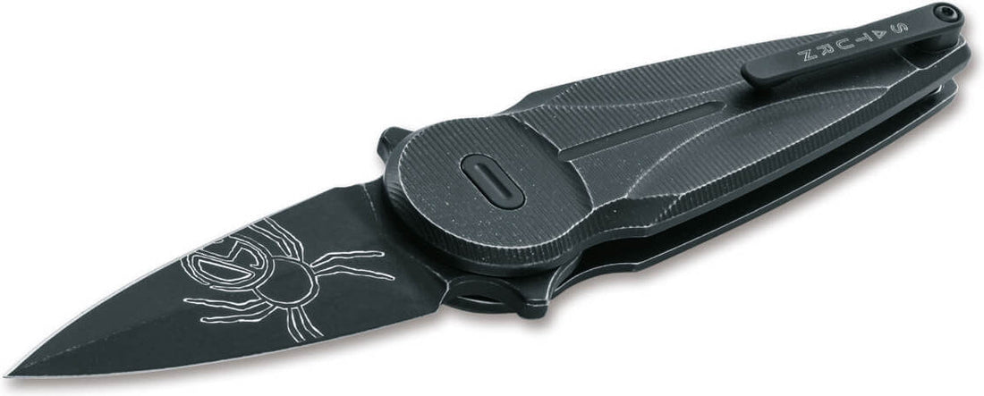 Fox Knives - Saturn Aluminum Pocket Knife All Black - 01FX939