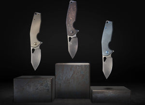 Fox Knives - Yaru Titanium PVD Pocket Knife Grey - 01FX903