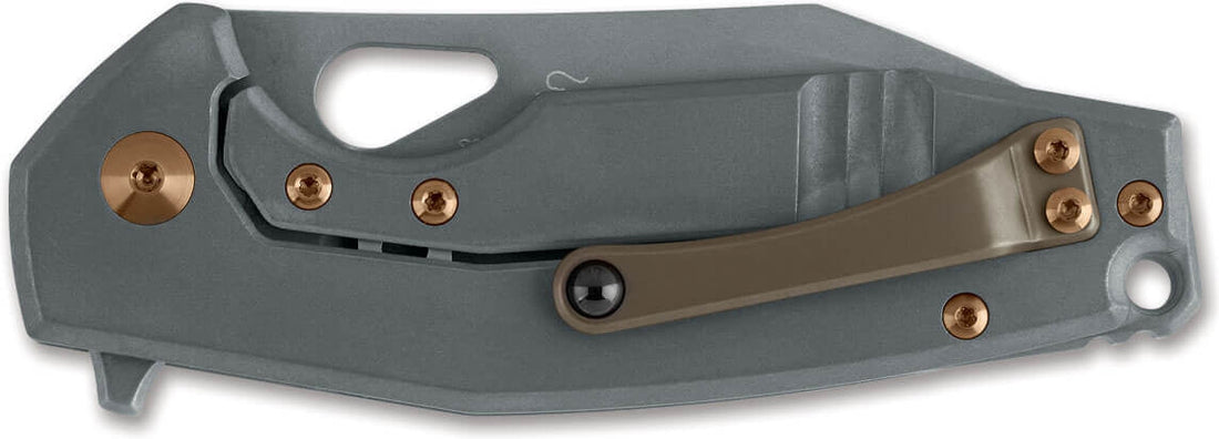 Fox Knives - Yaru Titanium PVD Pocket Knife Grey - 01FX903 - DISCONTINUED