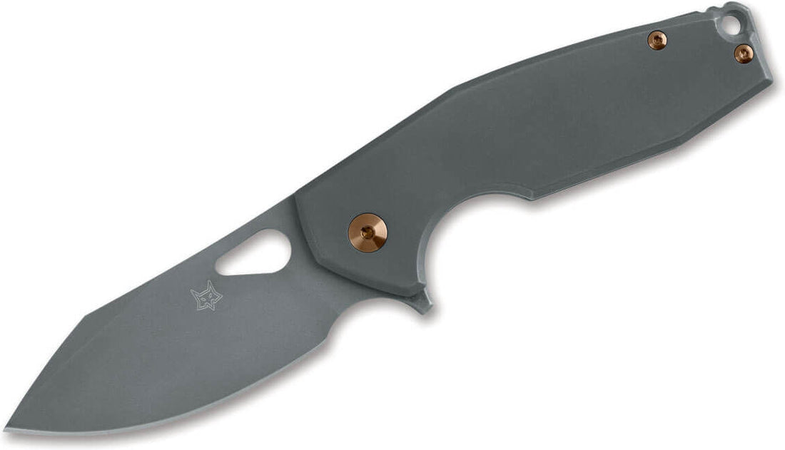 Fox Knives - Yaru Titanium PVD Pocket Knife Grey - 01FX903 - DISCONTINUED