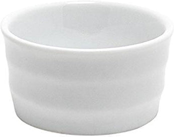Front Of The House - 1.5 oz Round Ribbed Ramekin, Pack of 24 - ASC027WHP24 - DISCONTINUED