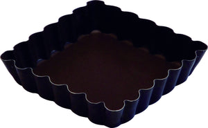Gobel - Tart Mould with Non-Stick Coating & Fluted Edge 4" x 4" x 0.8" - 294470