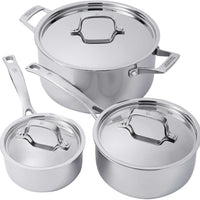HENCKELS - 10 PC Real Clad Tri Ply Cookware Set - 40870-004