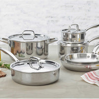 HENCKELS - 10 PC Real Clad Tri Ply Cookware Set - 40870-004