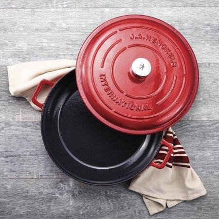 HENCKELS - 3.3 L Cast Iron Braiser/Sauteuse Red - 13141-310