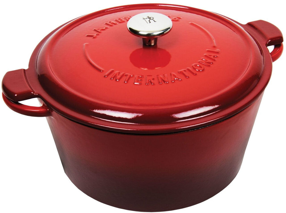 HENCKELS - 5.25L Cast Iron French Oven Red - 13120-003