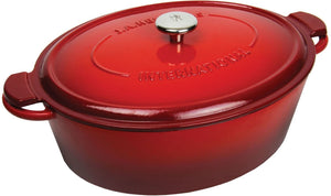 HENCKELS - 6 L Cast Iron Oval French Oven Red - 13120-001