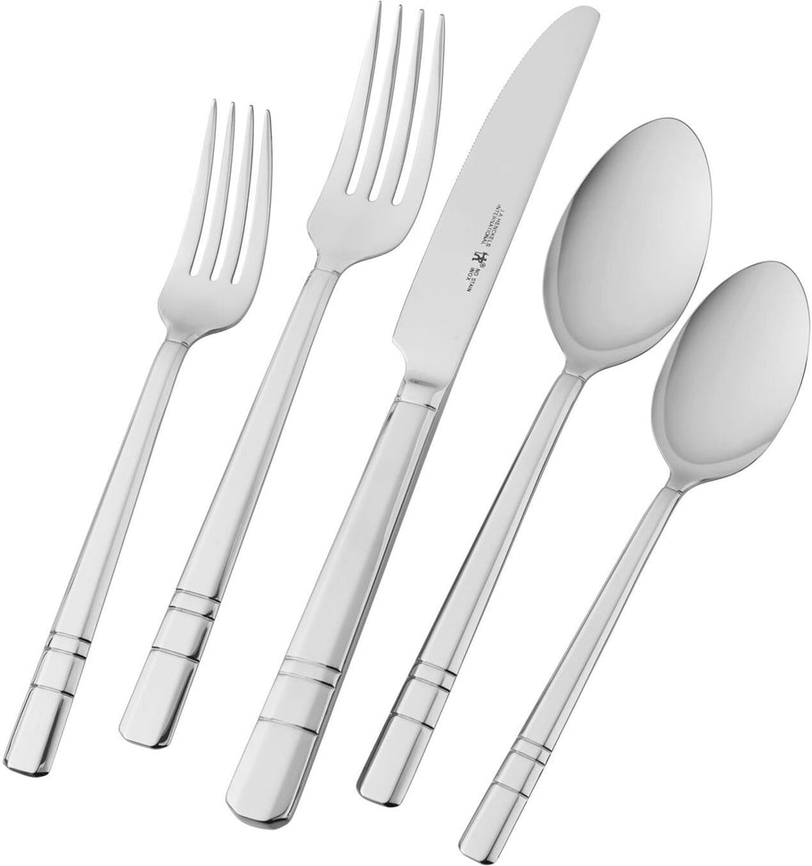 HENCKELS - 65 PC Madison Square Flatware Set - 22516-365