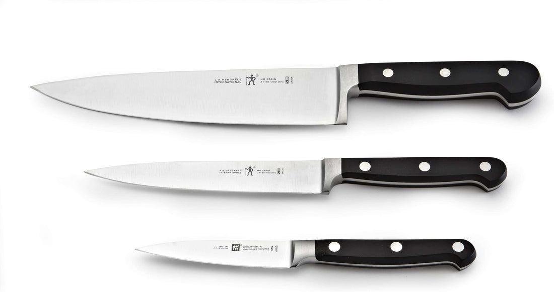 HENCKELS - Classic 3 PC Chef's Knife Set - 31183-000