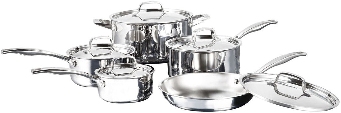 HENCKELS - Classic Clad Elite 10 PC Cookware Set - 40870-001