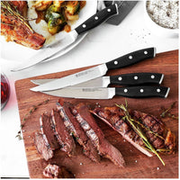 HENCKELS - Forged Accent 4 PC Steak Knife Set with Black Handle - 19549-004