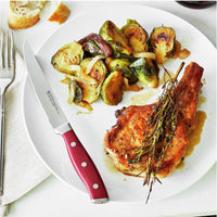 HENCKELS - Forged Accent 4 PC Steak Knife Set with Red Handle - 19547-004