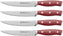 HENCKELS - Forged Accent 4 PC Steak Knife Set with Red Handle - 19547-004