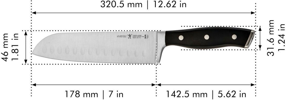 HENCKELS - Forged Accent 7" Santoku Knife - 19528-181