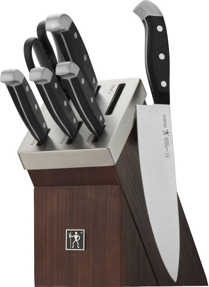 HENCKELS - Statement 7 PC Self-Sharpening Knife Block Set Black - 13553-007