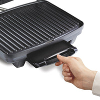 Hamilton Beach - 100 Sq. In. Panini Press & Indoor Grill - 25410C