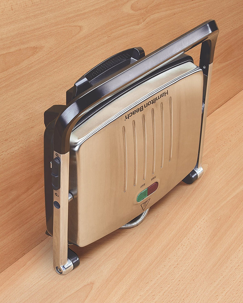 Hamilton Beach - 100 Sq. In. Panini Press & Indoor Grill - 25410C