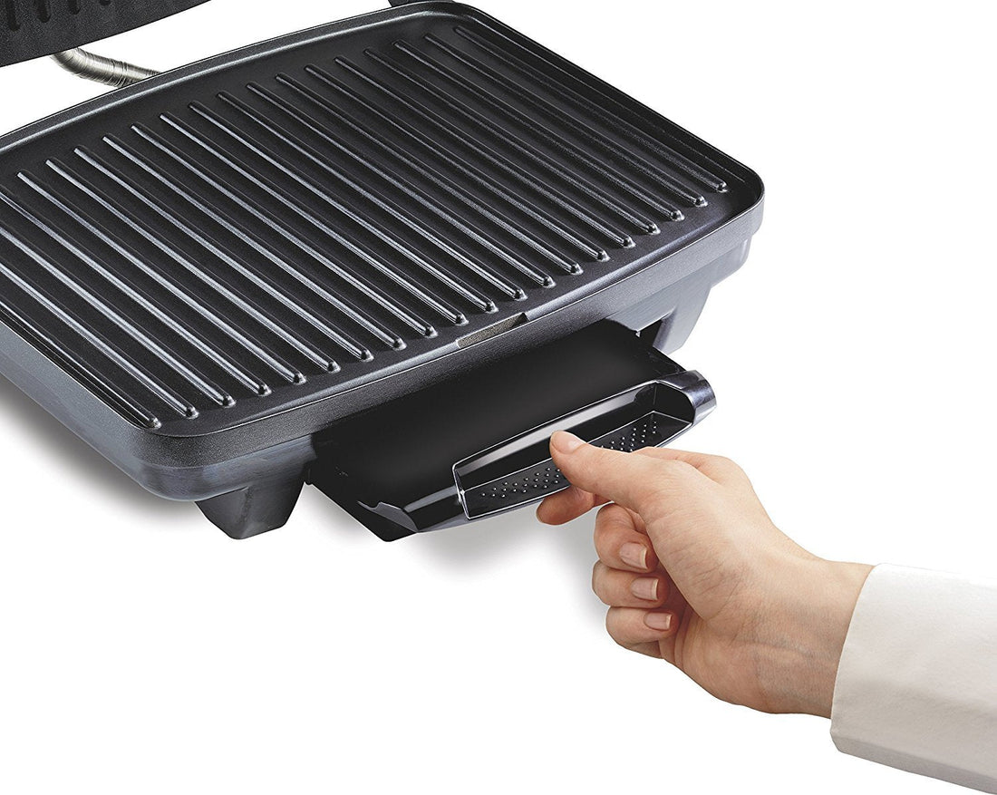 Hamilton Beach - 100 Sq. In. Panini Press & Indoor Grill - 25410C