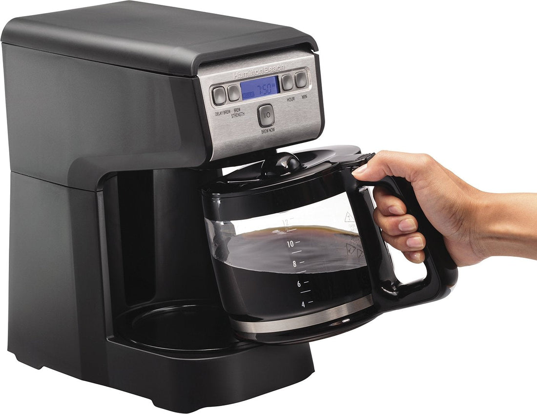 Hamilton Beach - 12 Cup Compact Programmable Coffee Maker - 46200C