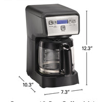 Hamilton Beach - 12 Cup Compact Programmable Coffee Maker - 46200C
