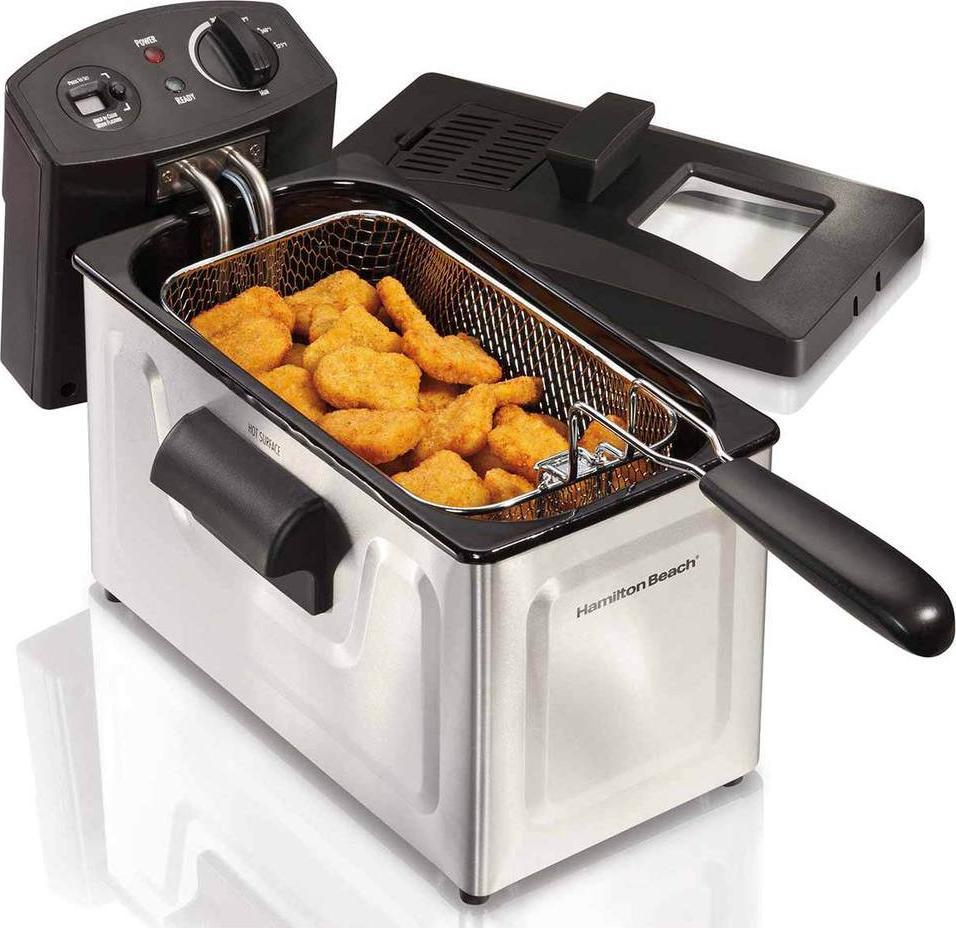 Hamilton Beach - 12 Cup Oil Capacity Deep Fryer with Digital Timer - 35033C