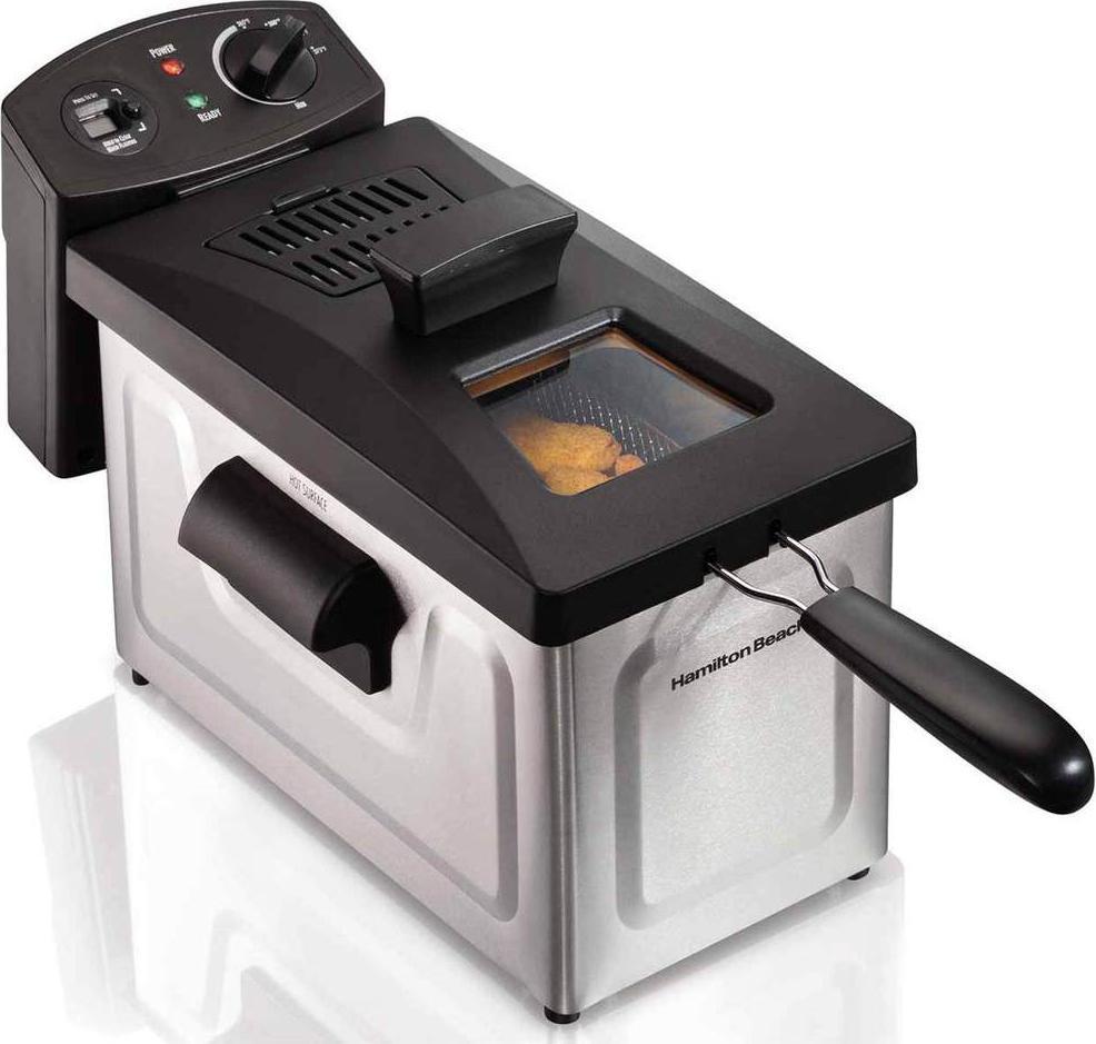Hamilton Beach - 12 Cup Oil Capacity Deep Fryer with Digital Timer - 35033C