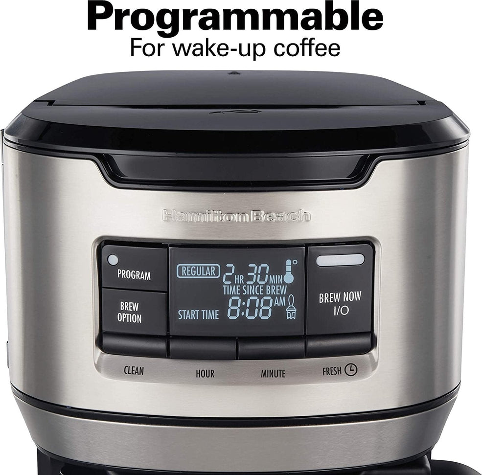 Hamilton Beach - 12 Cup Programmable Front-Fill Coffee Maker with Thermal Carafe - 46391