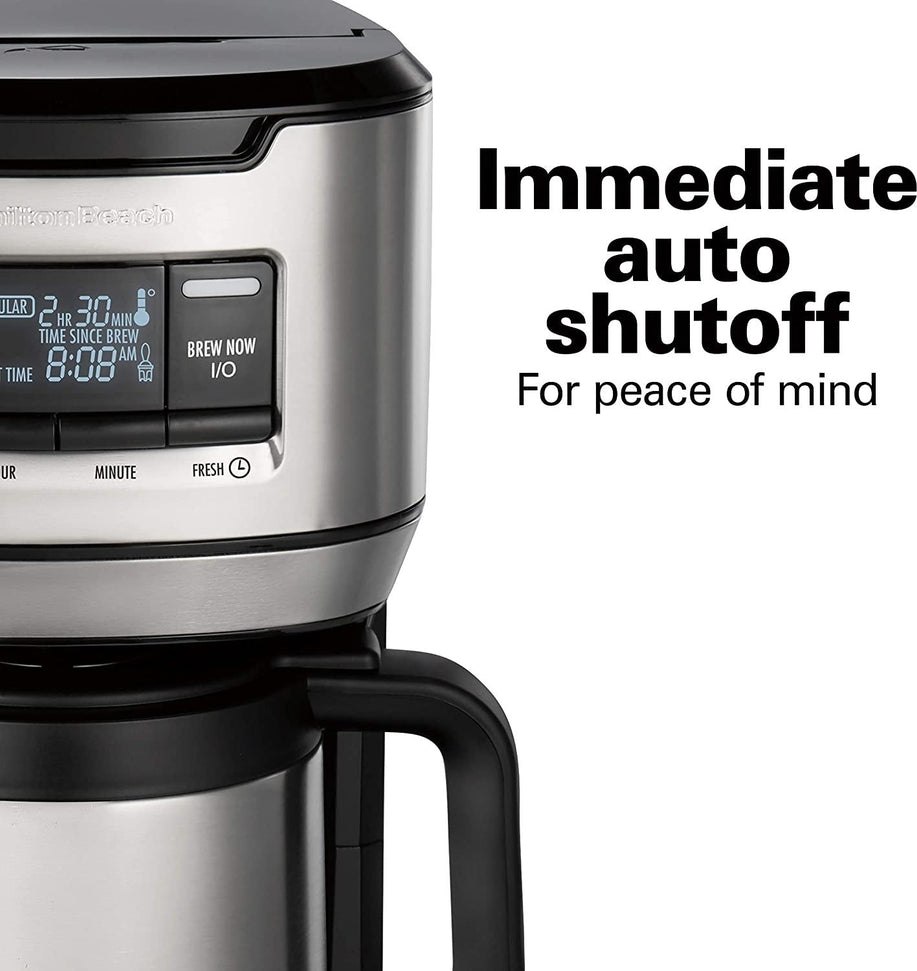 Hamilton Beach - 12 Cup Programmable Front-Fill Coffee Maker with Thermal Carafe - 46391
