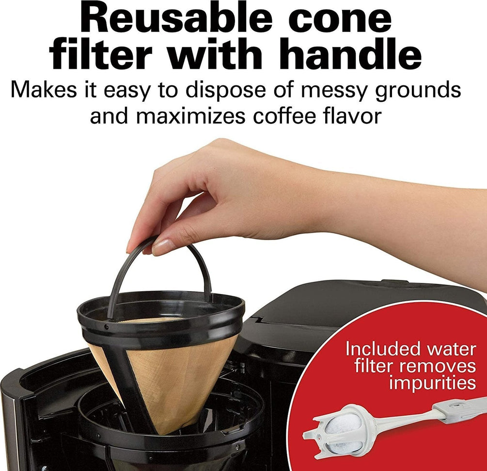 Hamilton Beach - 12 Cup Programmable Front-Fill Coffee Maker with Thermal Carafe - 46391