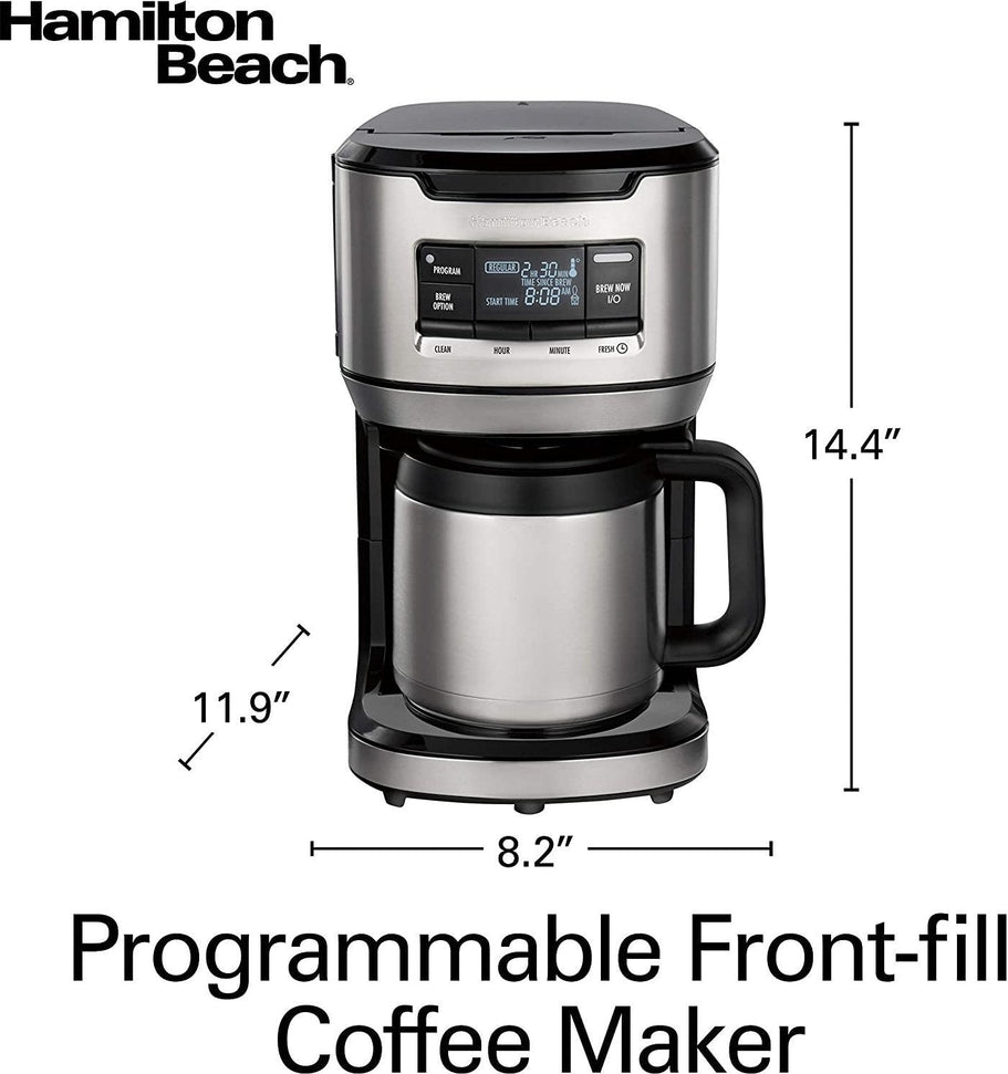 Hamilton Beach - 12 Cup Programmable Front-Fill Coffee Maker with Thermal Carafe - 46391
