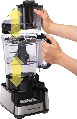 Hamilton Beach - 12 Cup Stack & Snap Food Processor with Big Mouth - 70725C