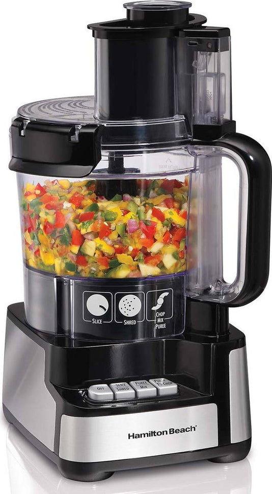 Hamilton Beach - 12 Cup Stack & Snap Food Processor with Big Mouth - 70725C