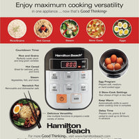 Hamilton Beach - 1.5 QT Compact Multi-Cooker - 37524
