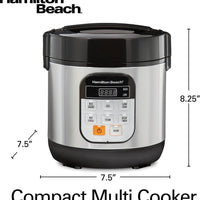 Hamilton Beach - 1.5 QT Compact Multi-Cooker - 37524