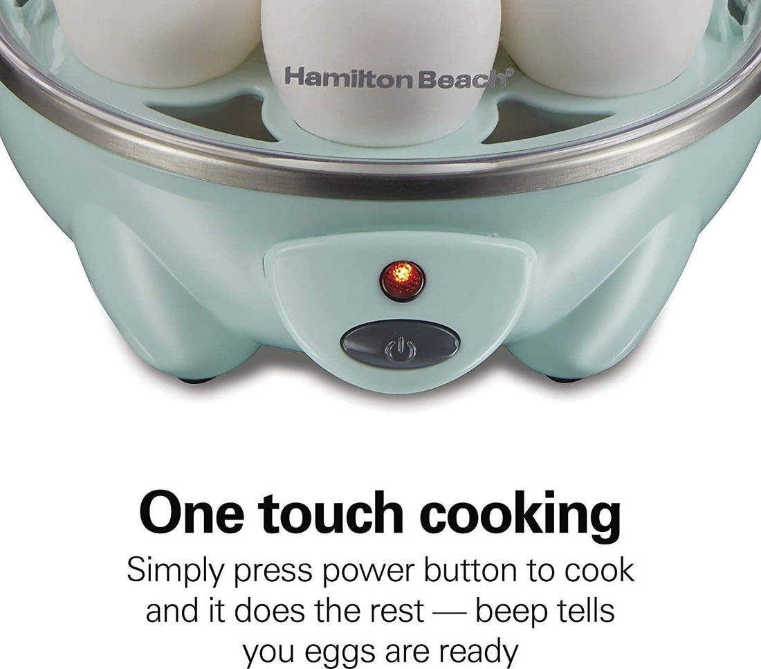 Hamilton Beach - 3-in-1 Egg Cooker with 7 Egg Capacity Mint - 25504