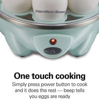 Hamilton Beach - 3-in-1 Egg Cooker with 7 Egg Capacity Mint - 25504
