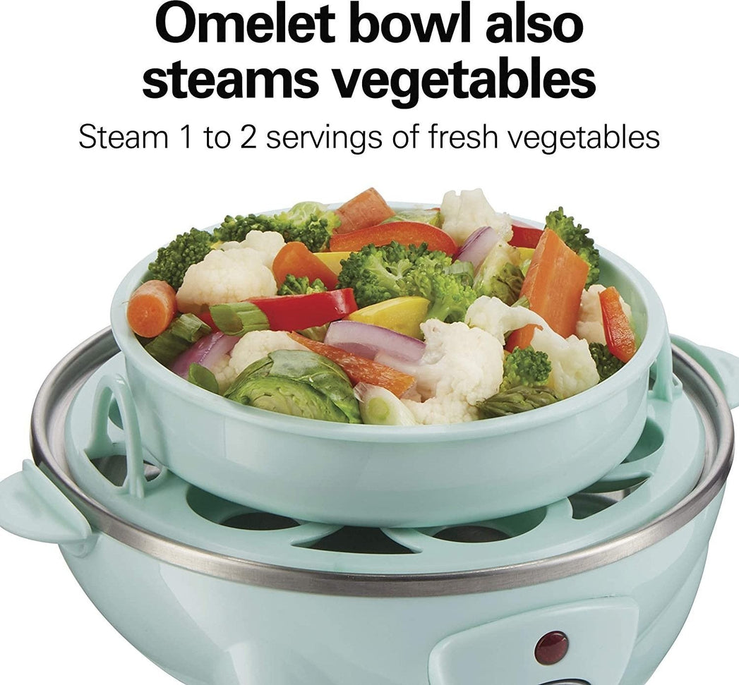 Hamilton Beach - 3-in-1 Egg Cooker with 7 Egg Capacity Mint - 25504