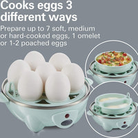 Hamilton Beach - 3-in-1 Egg Cooker with 7 Egg Capacity Mint - 25504