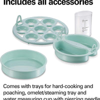 Hamilton Beach - 3-in-1 Egg Cooker with 7 Egg Capacity Mint - 25504