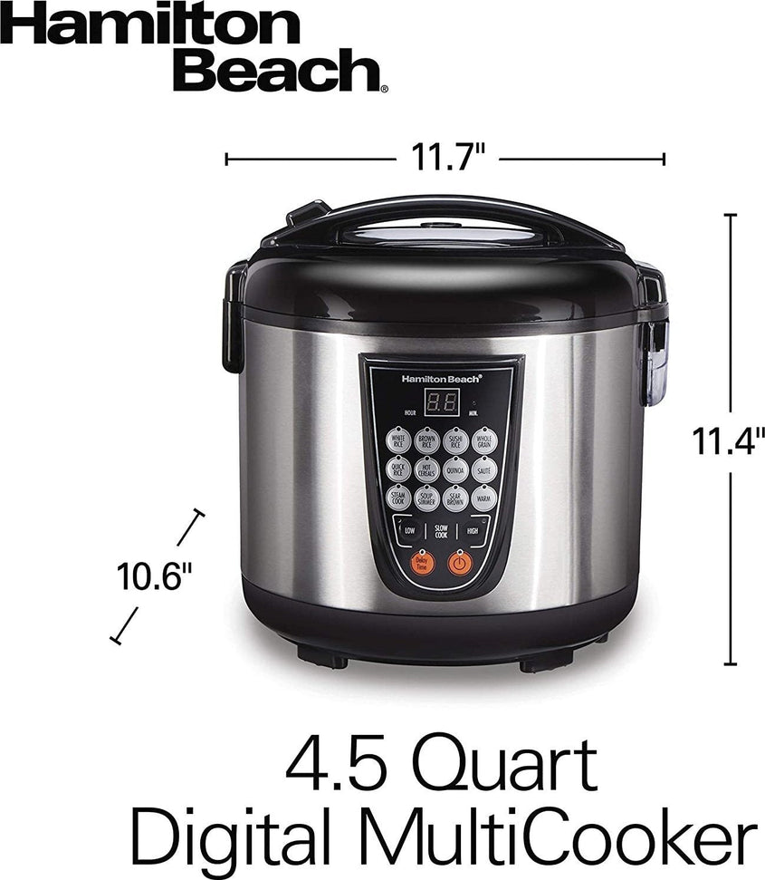 Hamilton Beach - 4.5 QT Digital Multi-Cooker - 37571