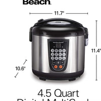 Hamilton Beach - 4.5 QT Digital Multi-Cooker - 37571