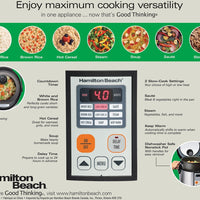 Hamilton Beach - 4.5 QT Digital Multi-Cooker with Glass Lid - 37523