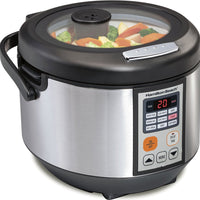 Hamilton Beach - 4.5 QT Digital Multi-Cooker with Glass Lid - 37523