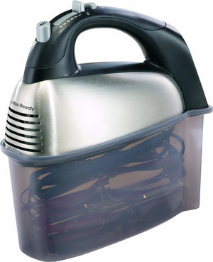 Hamilton Beach - 6 Speed Hand Mixer with Case - Whisk & Beaters - 62637