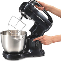 Hamilton Beach - 7 Speed Stand Mixer Metalic Black - 63394C